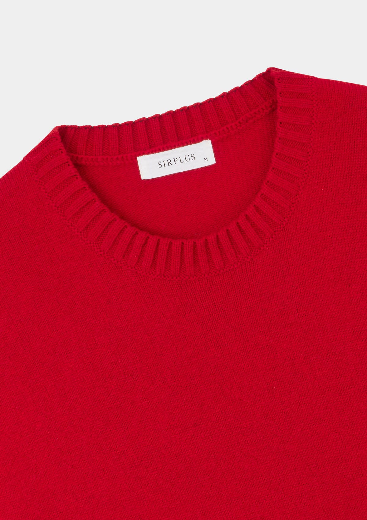 Chilli Red Lambswool Crew Neck Jumper