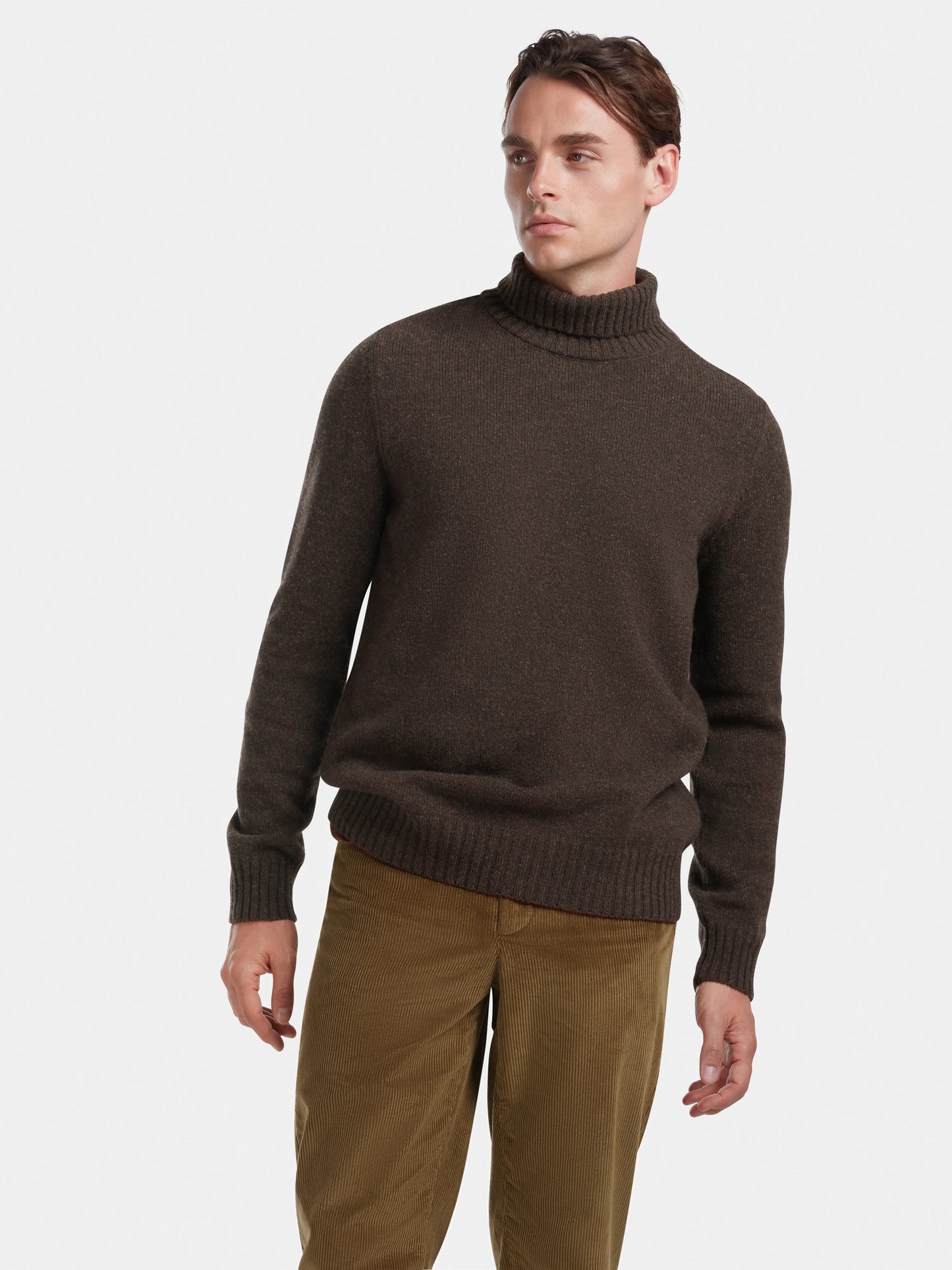 Cocoa Melange Roll Neck Jumper, Knitwear - SIRPLUS