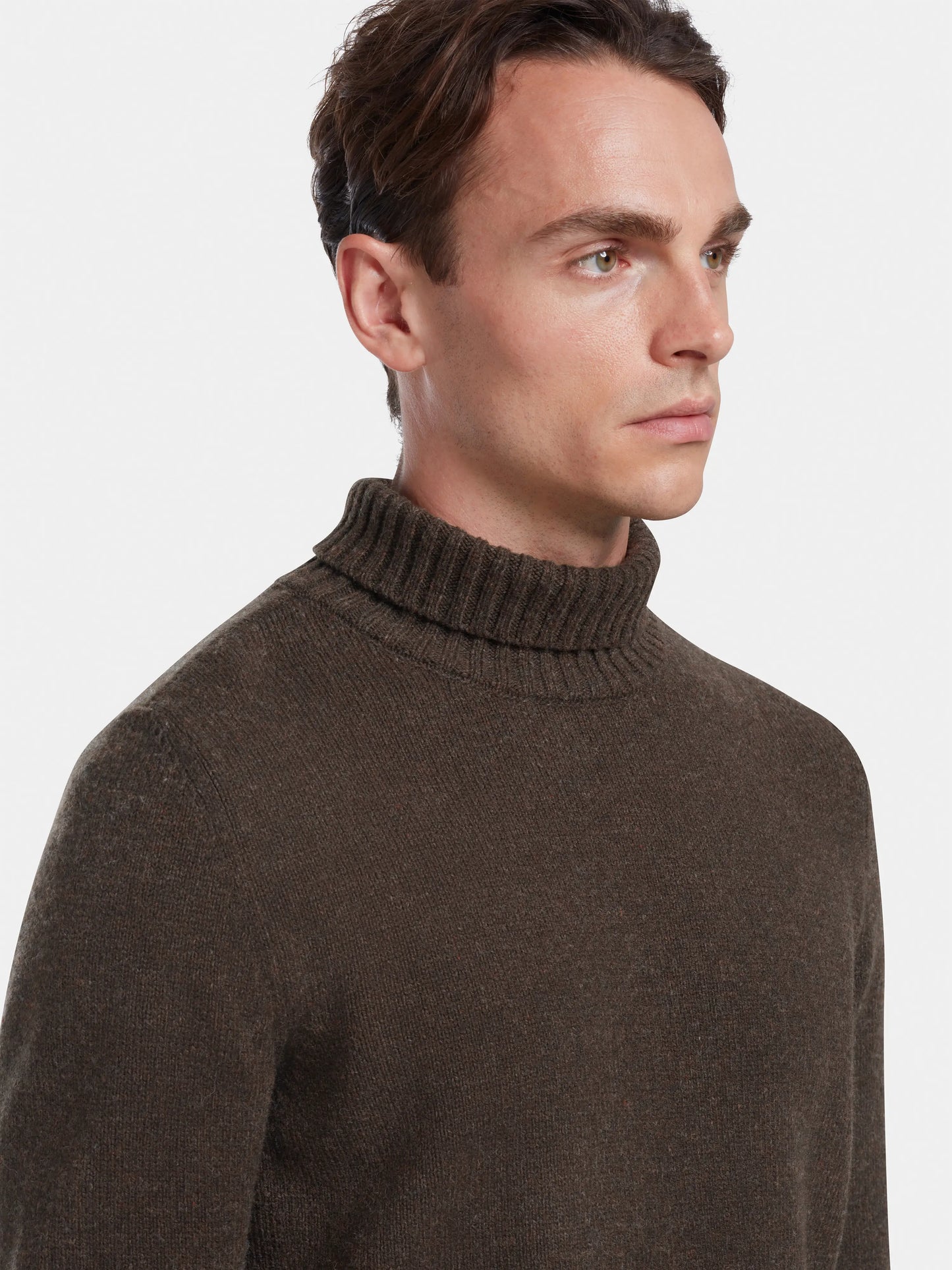 Cocoa Melange Roll Neck Jumper, Knitwear - SIRPLUS