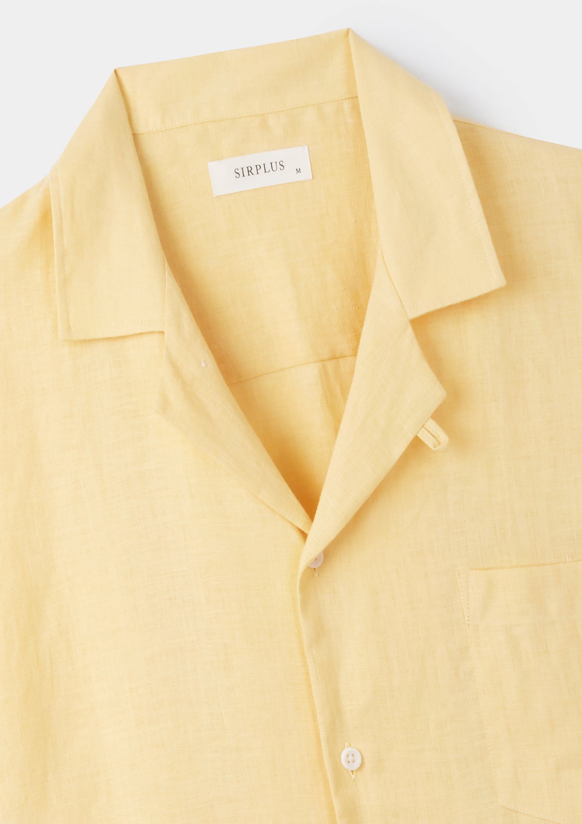 Cornfield Yellow Linen Cuban Shirt, Cuban Shirt - SIRPLUS