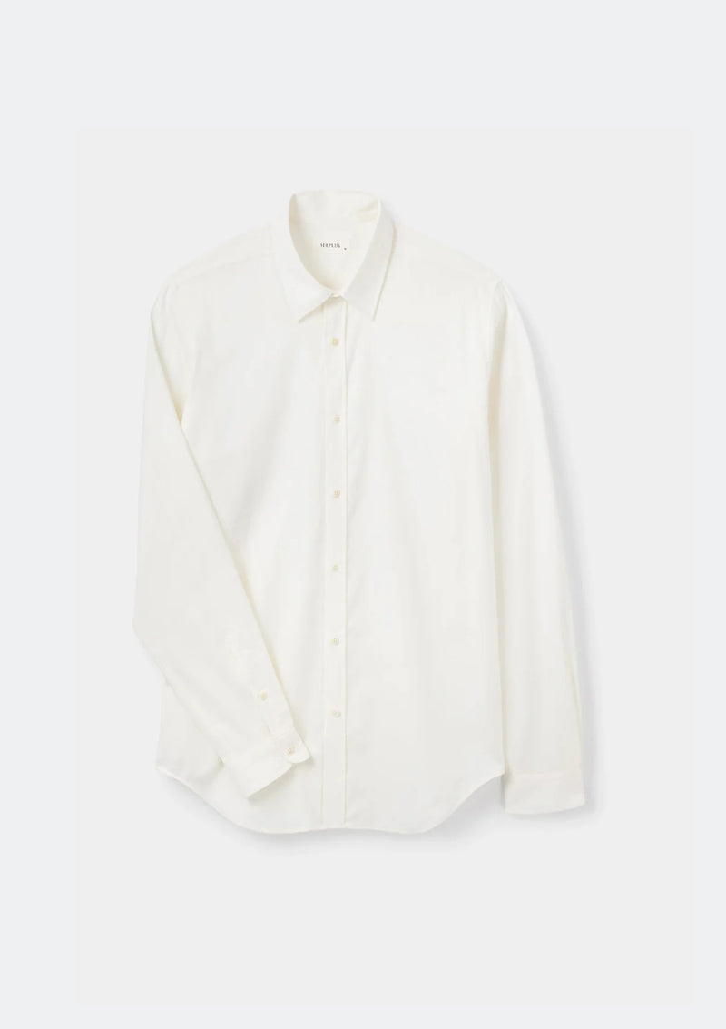 Cream Cotton Cashmere Shirt by SIRPLUS