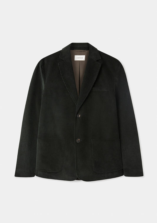 Forest Green Cotton-Corduroy Blazer, Blazer - SIRPLUS