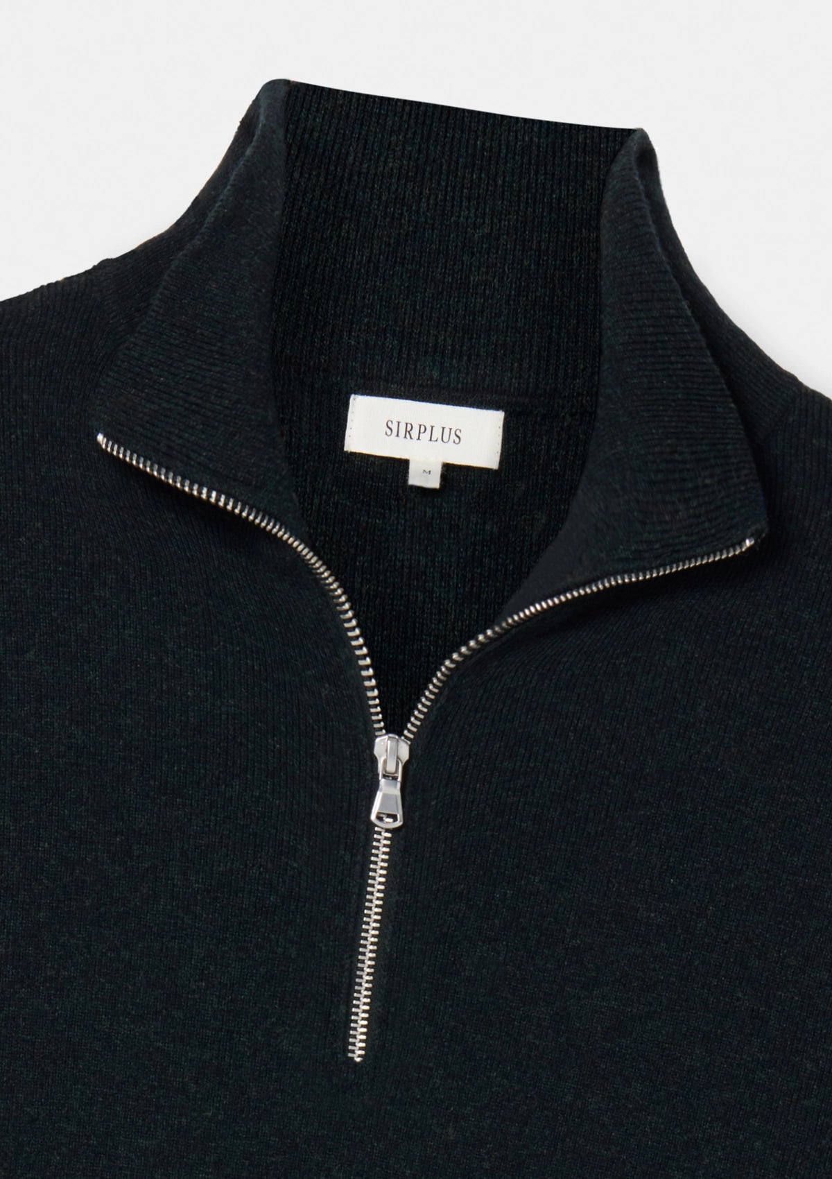 Forest Green Merino Half Zip Jumper, Knitwear - SIRPLUS