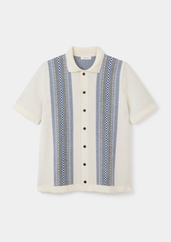 Geo Jacquard-Knit Polo, Polo Shirts - SIRPLUS