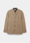 Golden Brown Harris Tweed Nehru Jacket