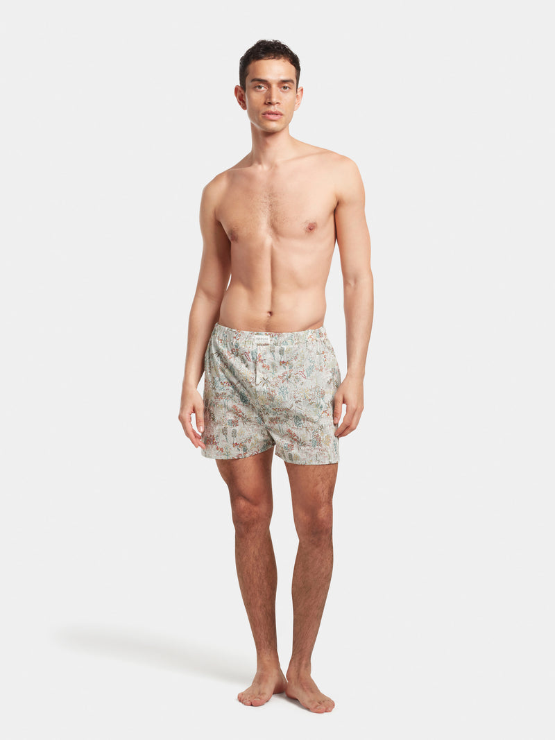 Green Plantopolis Boxer Shorts - Made with Liberty Fabric,  - SIRPLUS