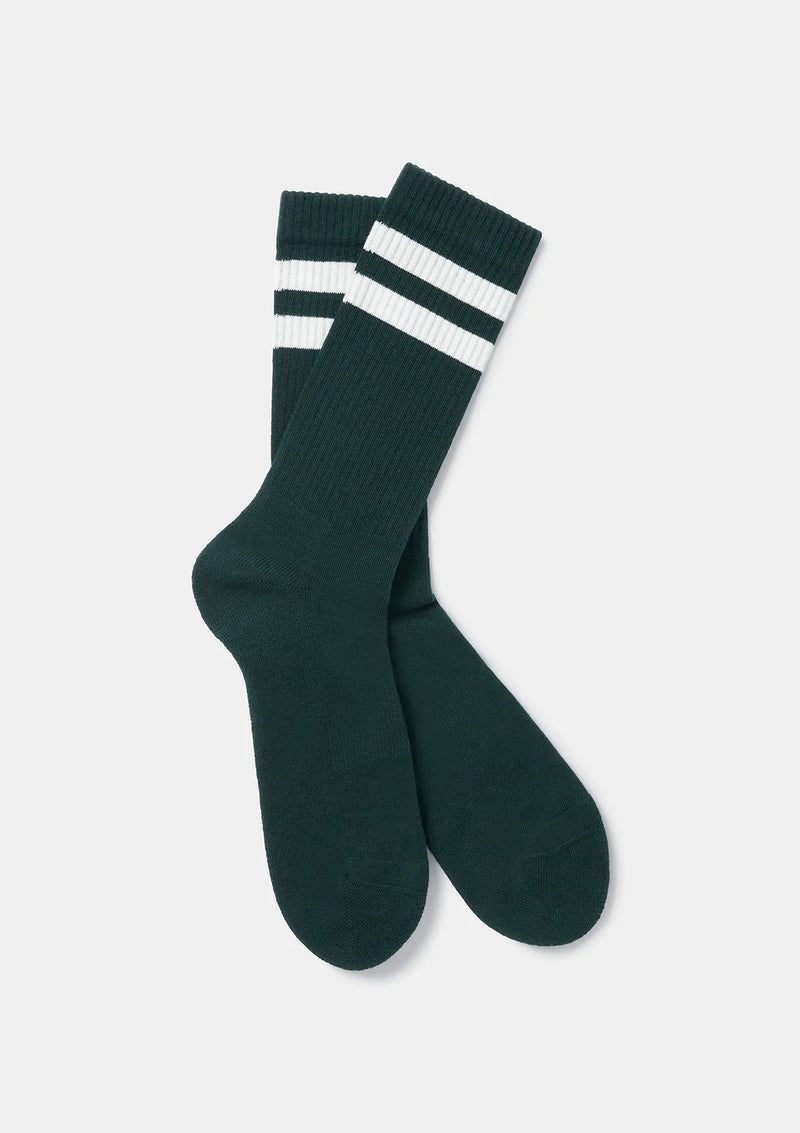 Green Organic Cotton Ribbed Socks, Socks - SIRPLUS