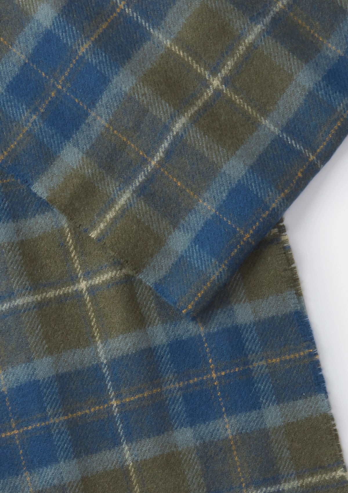 Green Tartan Lambswool Scarf, Scarf - SIRPLUS