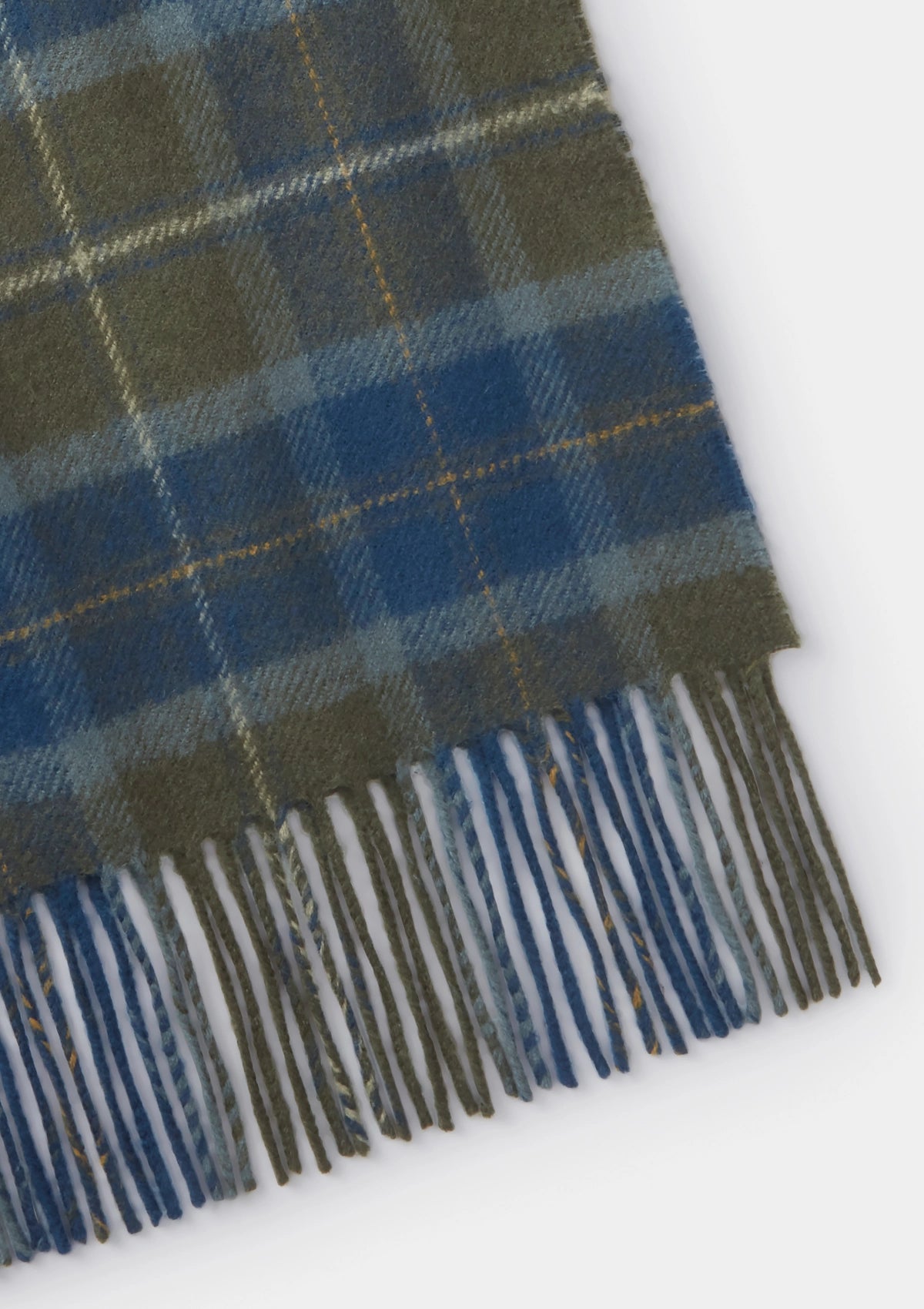Green Tartan Lambswool Scarf, Scarf - SIRPLUS