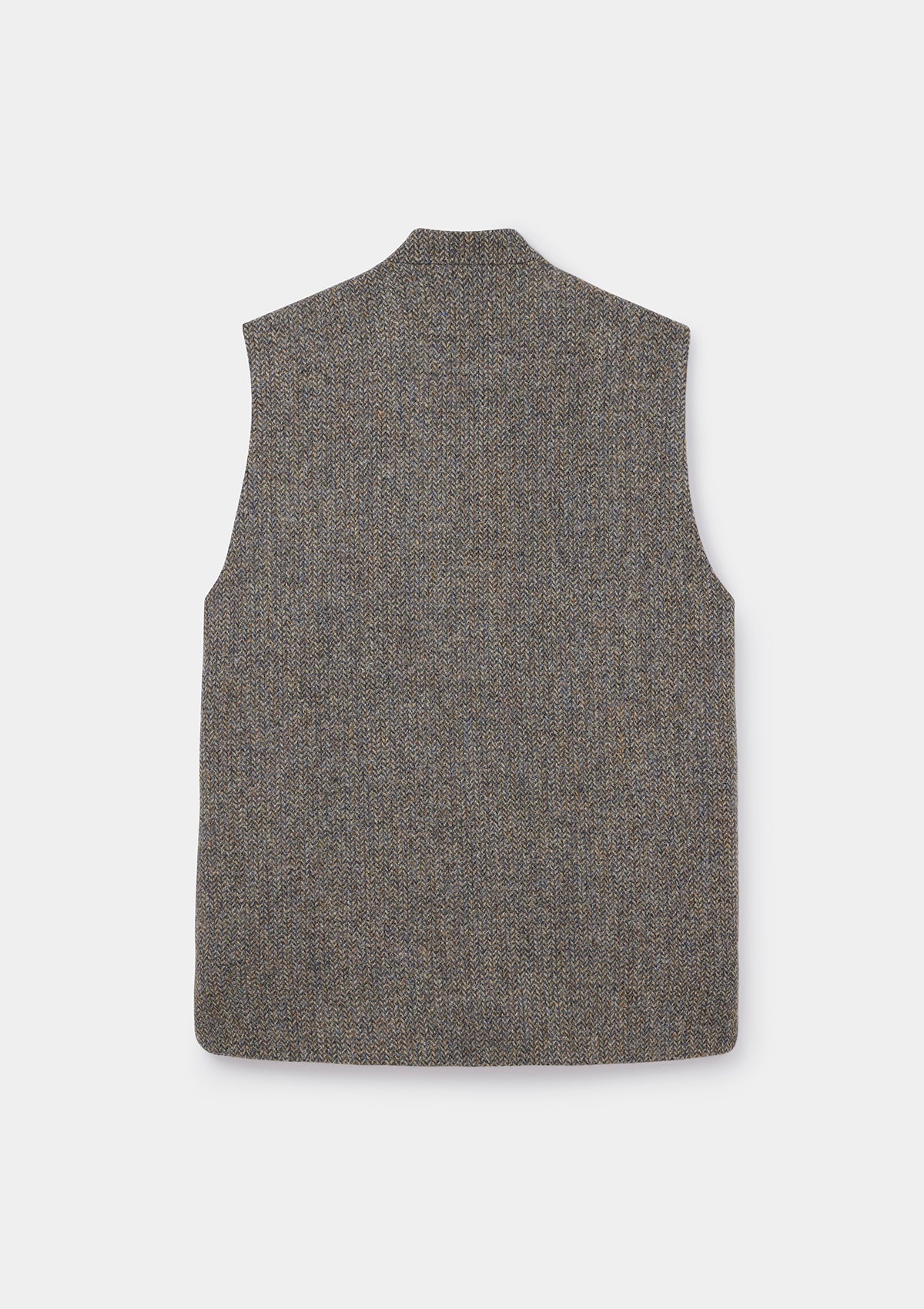 Heather Harris Tweed Nehru Waistcoat