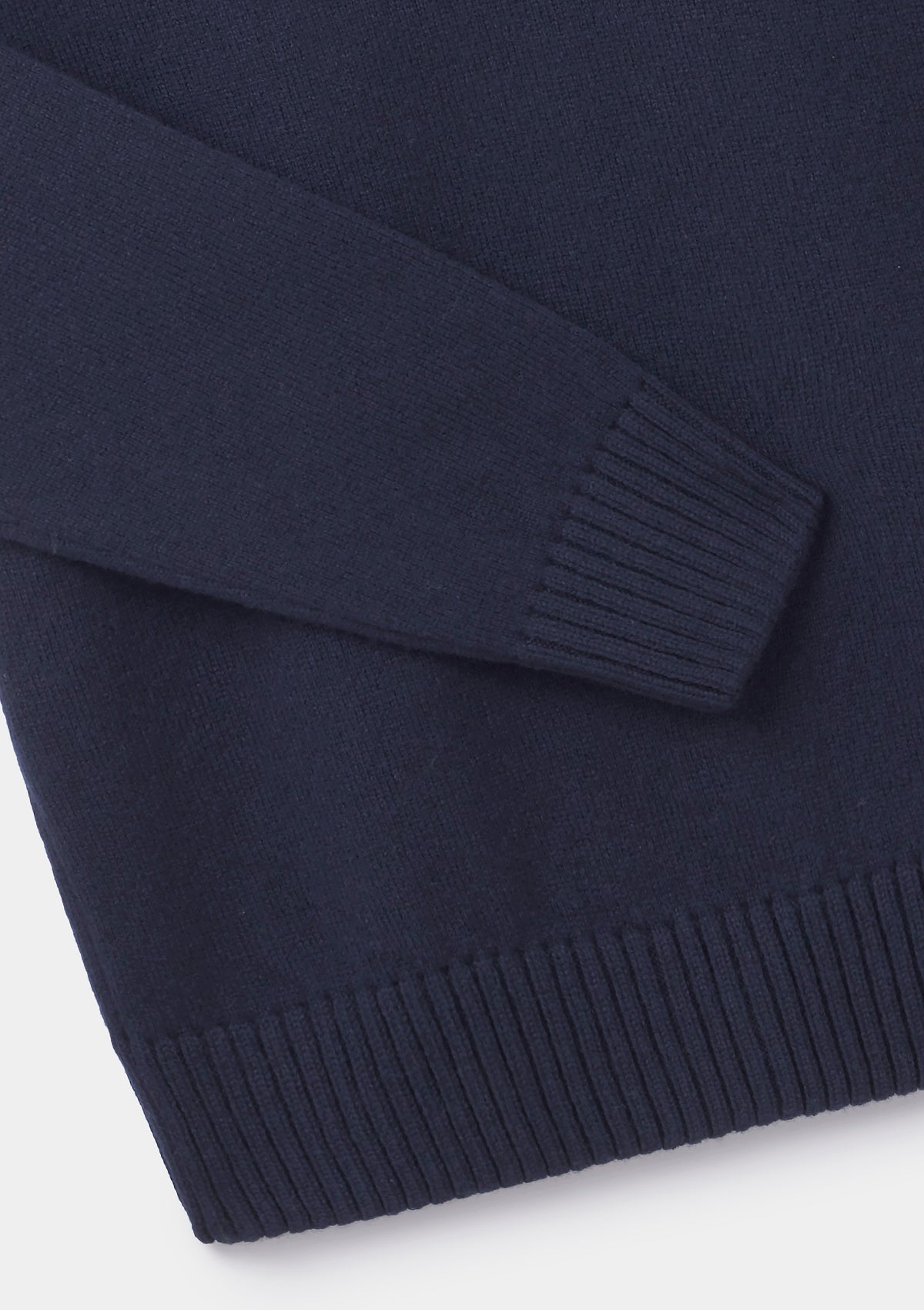 Ink Navy Lambswool V-Neck Jumper