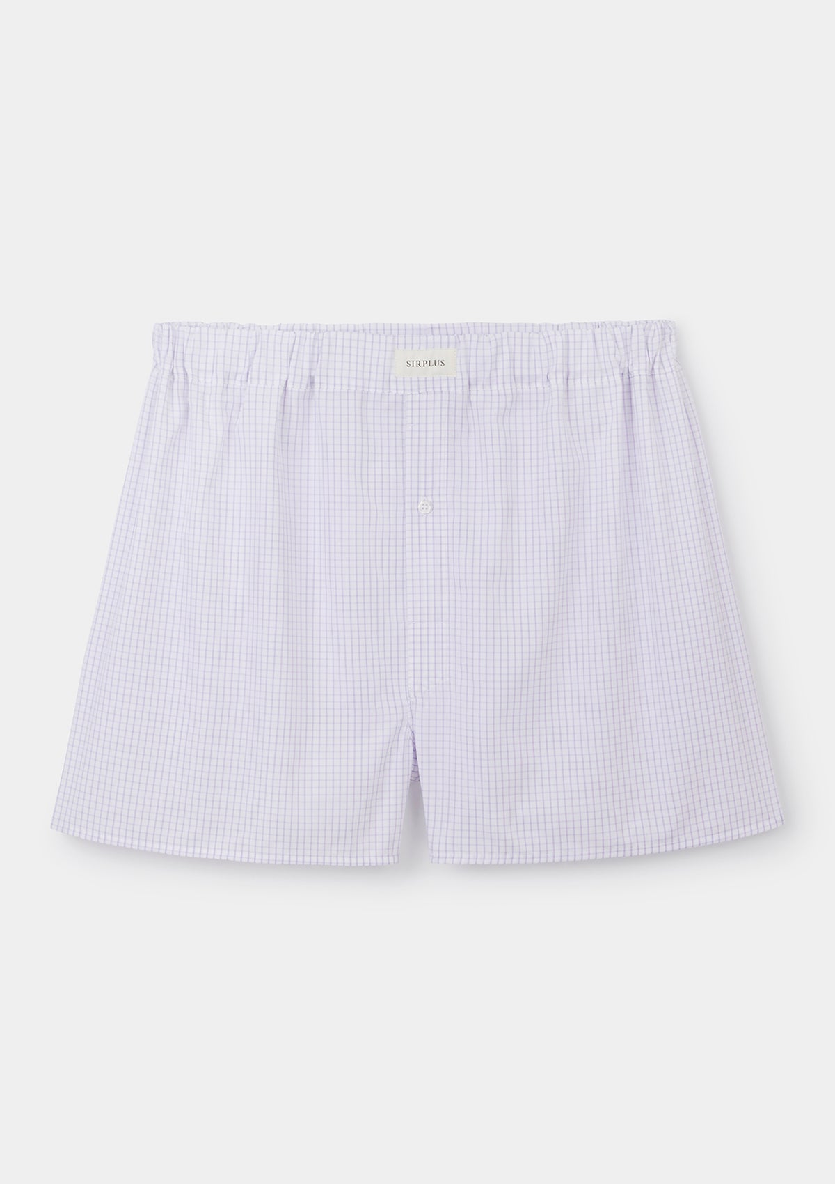 Lilac Check Cotton Boxer Shorts, Boxer Shorts - SIRPLUS