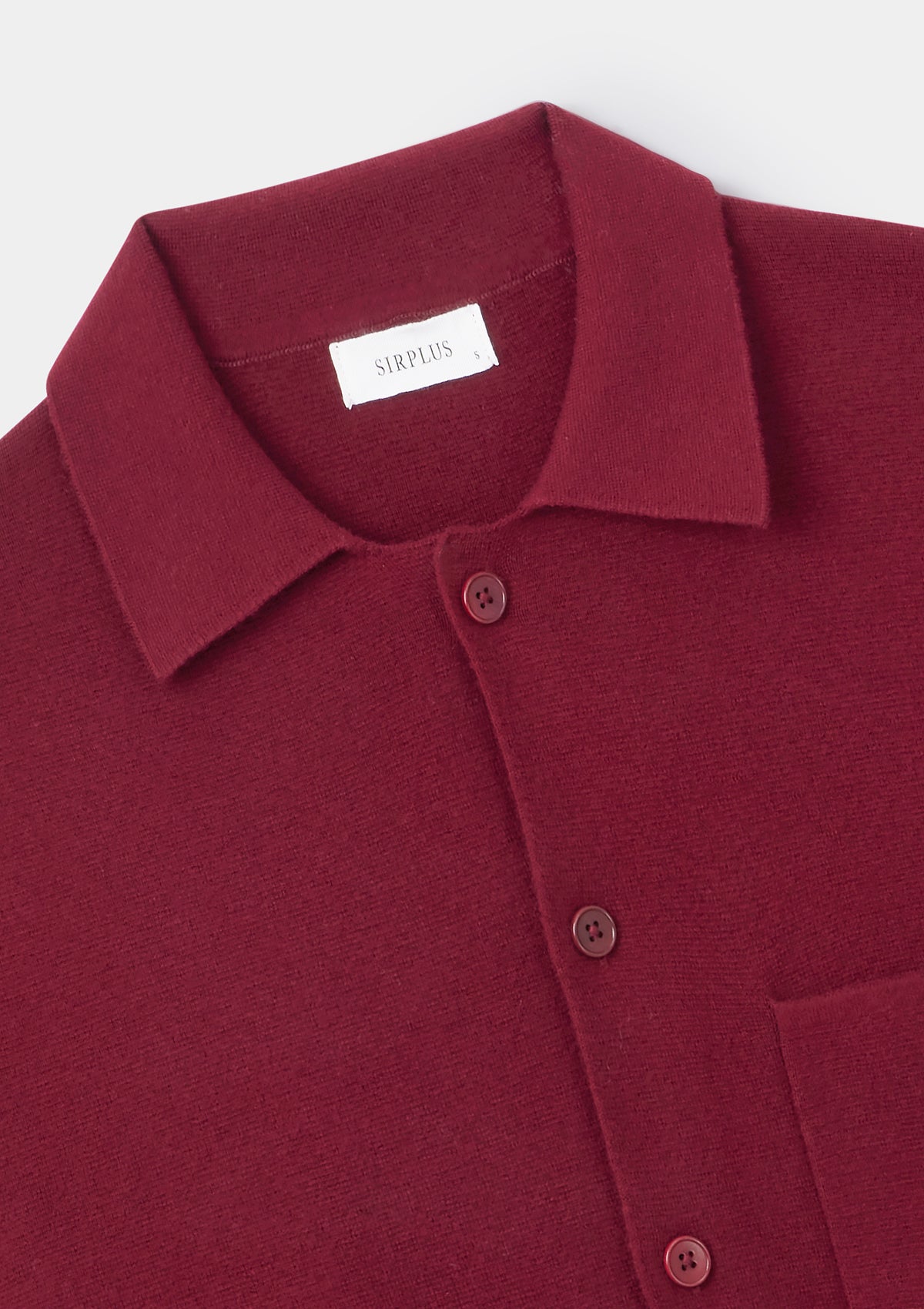 Merlot Merino Knit Polo Shirt