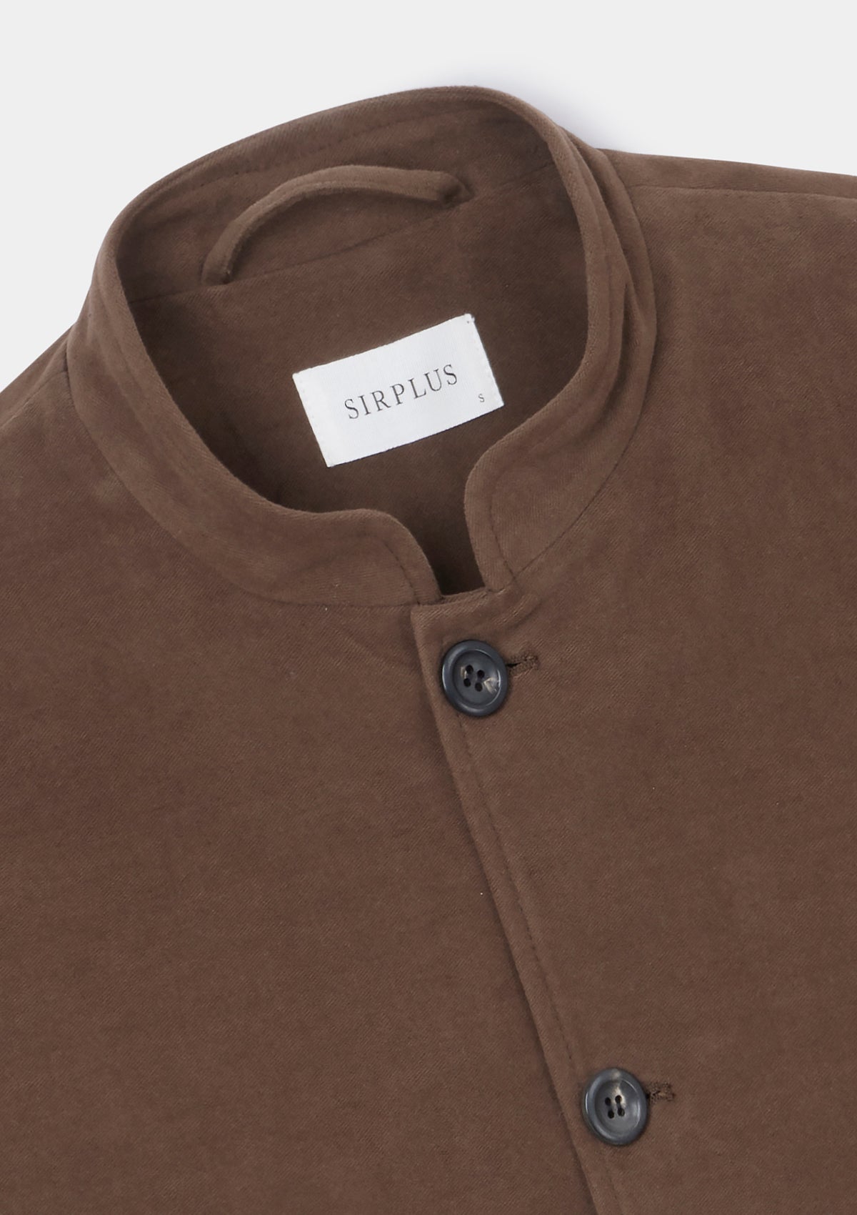 Hazelnut Moleskin Casual Nehru Jacket