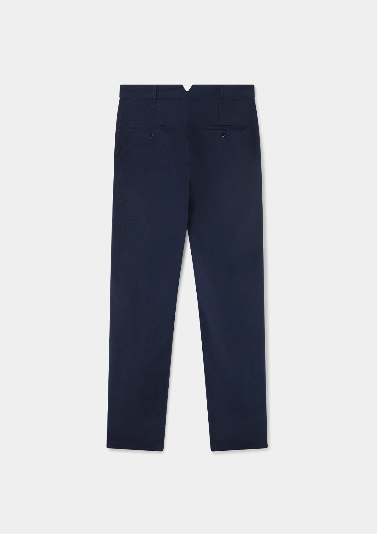 Navy Cotton Twill Chinos, Casual Trousers - SIRPLUS