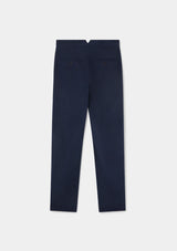 Navy Cotton Twill Chinos, Casual Trousers - SIRPLUS