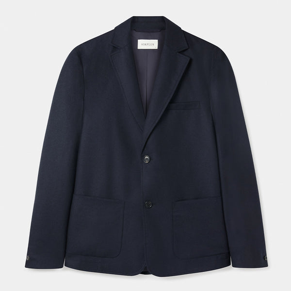 Navy Wool Cashmere Blazer SIRPLUS