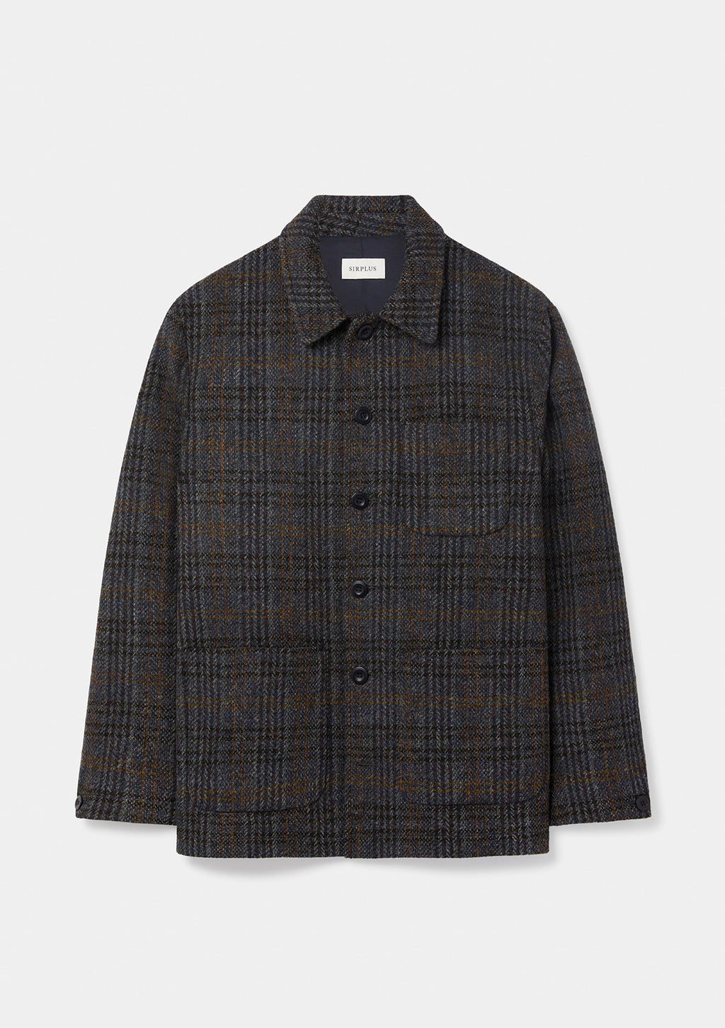 Blue Check Harris Tweed Chore Jacket | SIRPLUS