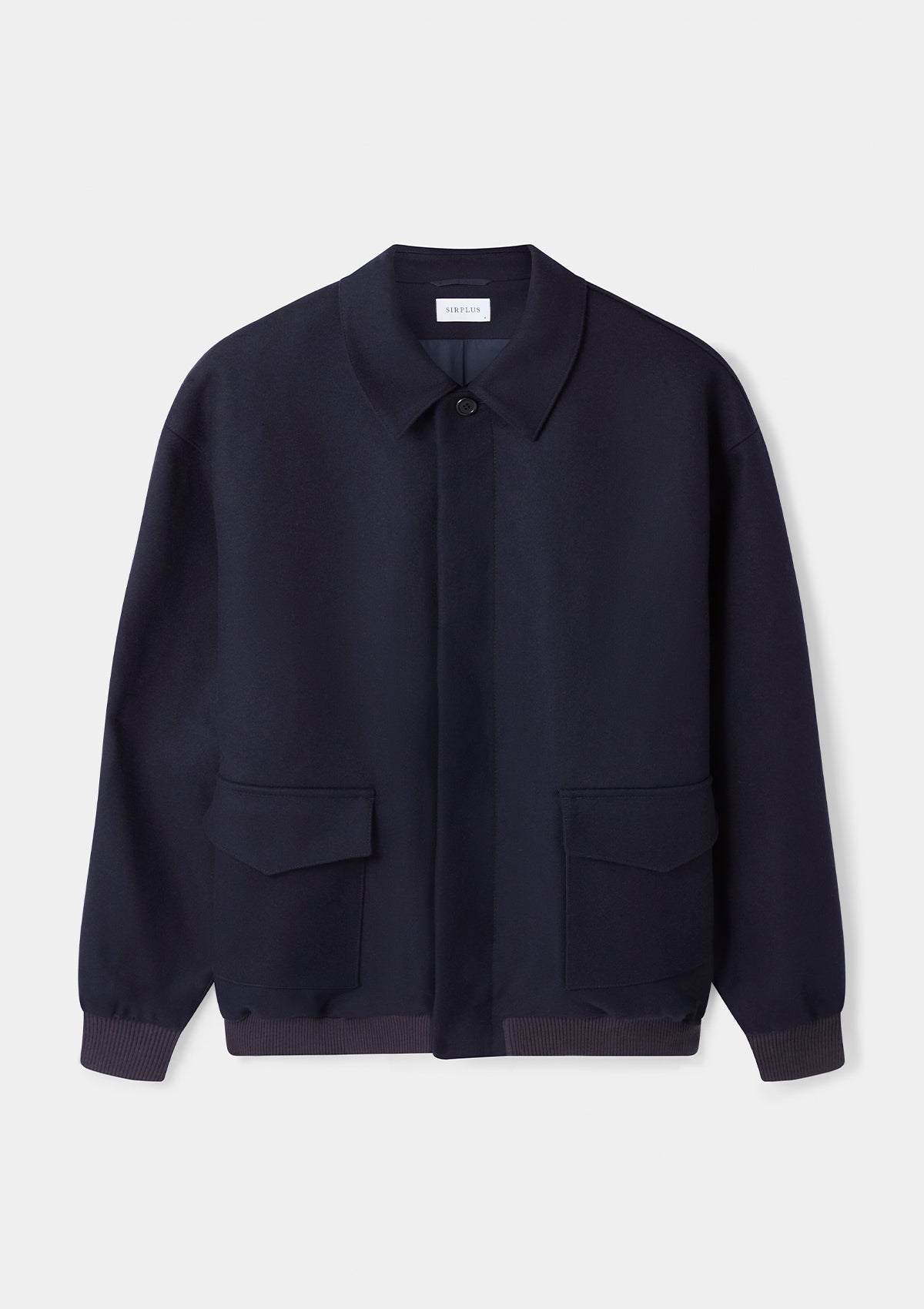 Navy Wool Flight Jacket, Bomber Jackets - SIRPLUS