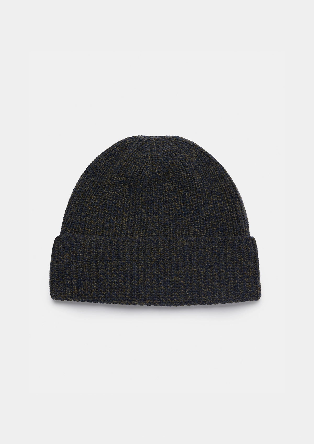 Navy & Green Melange Beanie, Hats - SIRPLUS