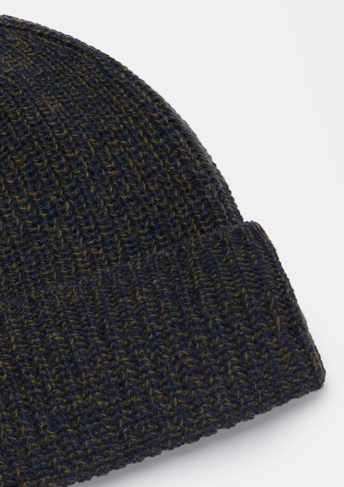 Navy & Green Melange Beanie, Hats - SIRPLUS