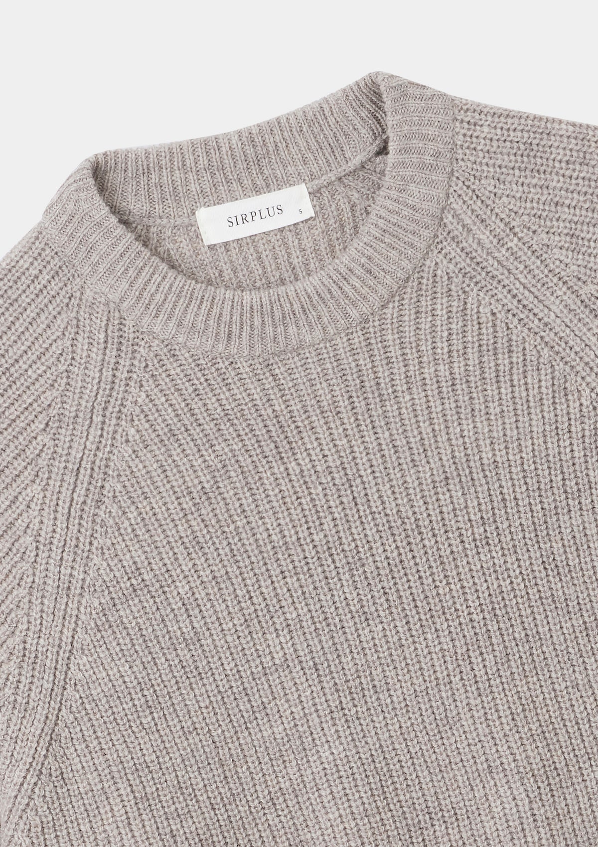Oat Lambswool Fisherman Jumper