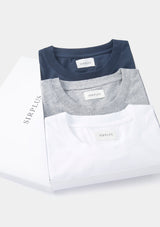 Navy Organic Cotton T-shirt, T-shirts - SIRPLUS
