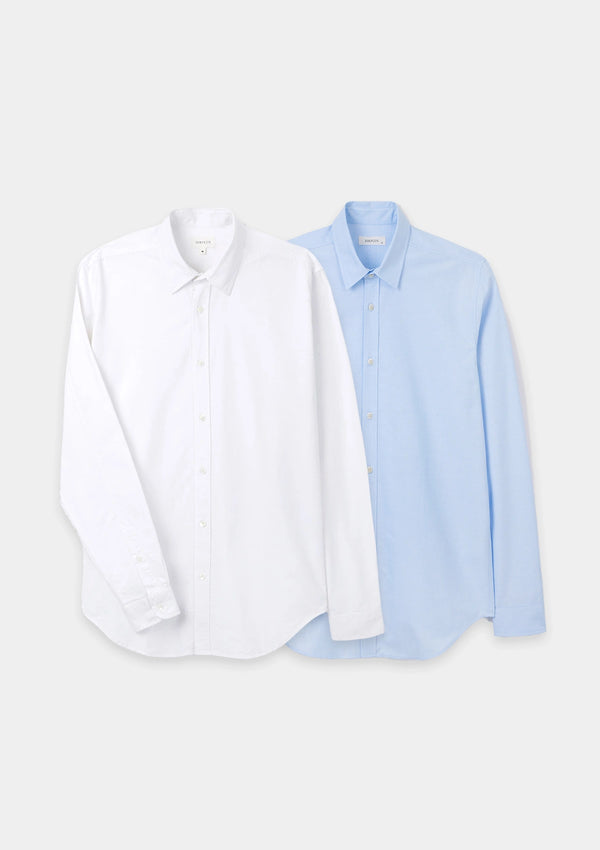 Pale Blue Oxford Collared Shirt, Collar Shirt - SIRPLUS