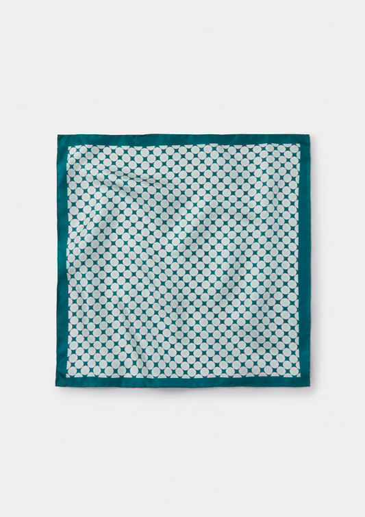 Pacific Blue Silk Pocket Square, Pocket Square - SIRPLUS