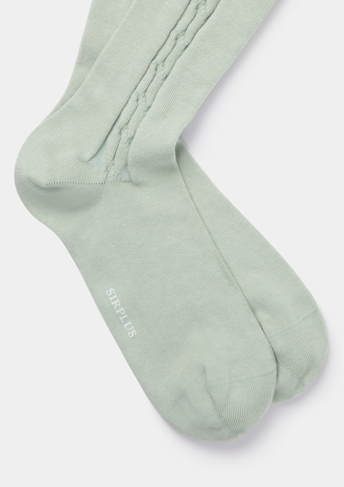 Pistachio Cream Cable Sock, Socks - SIRPLUS