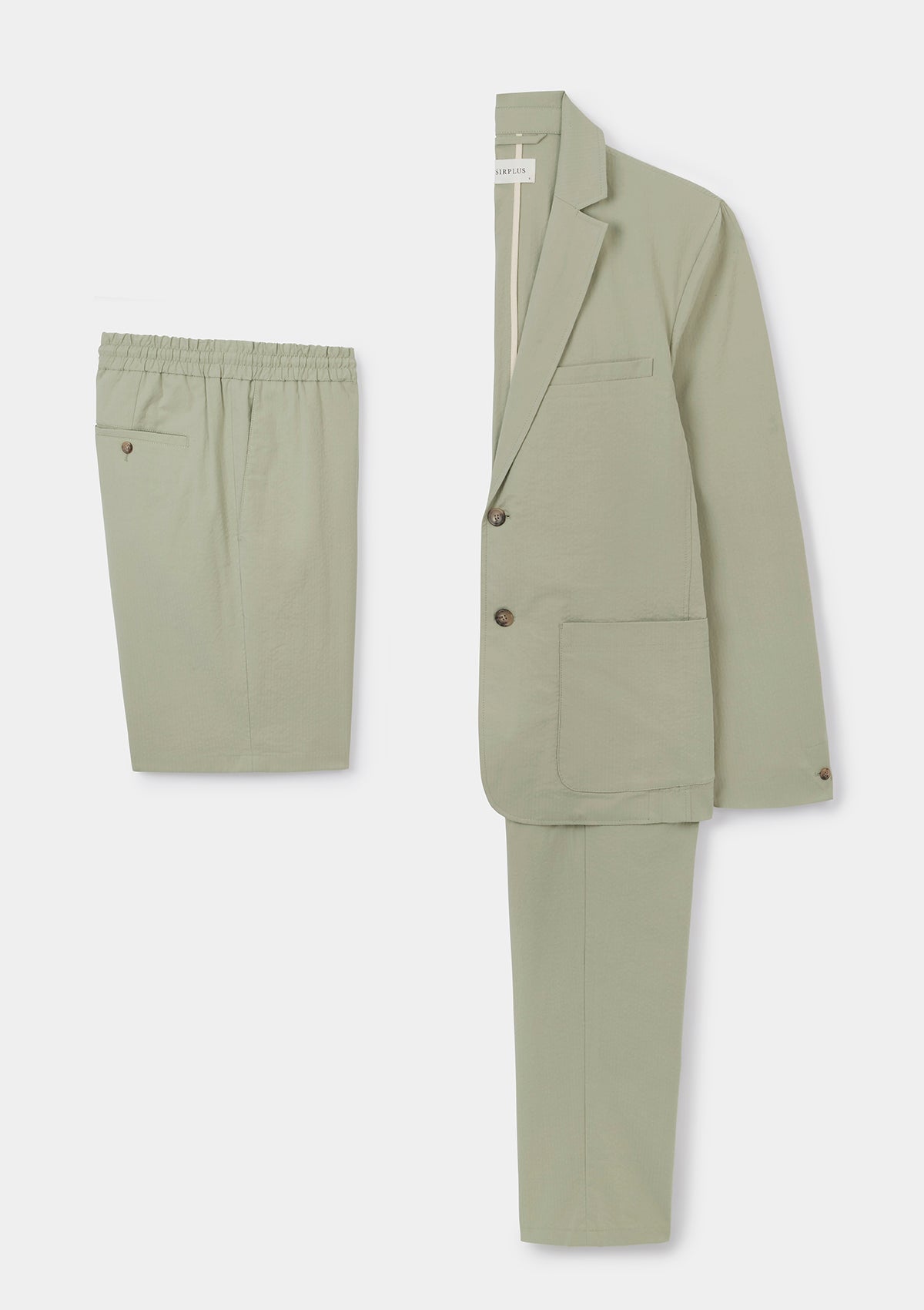 Sage Cotton Seersucker Blazer, Blazer - SIRPLUS