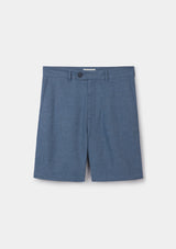 Steel Blue Twill Shorts, Shorts - SIRPLUS