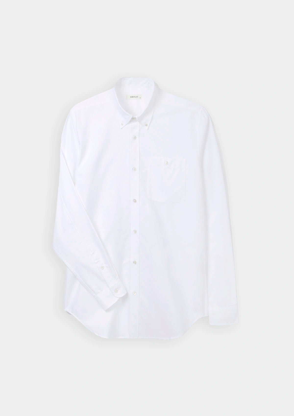 White Oxford Button-Down Collared Shirt, Collar Shirts - SIRPLUS