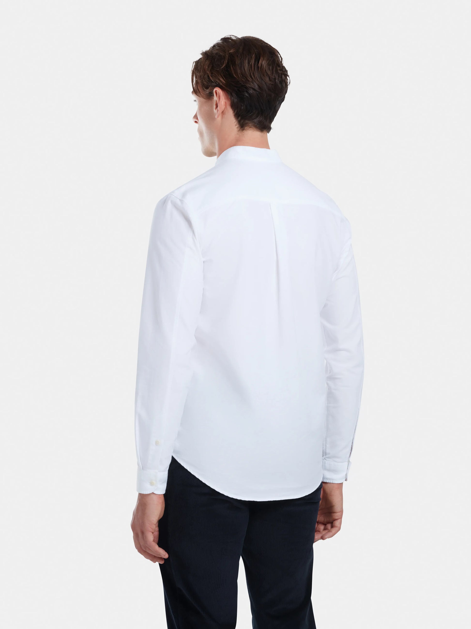 White Oxford Grandad Shirt, Grandad Shirt - SIRPLUS