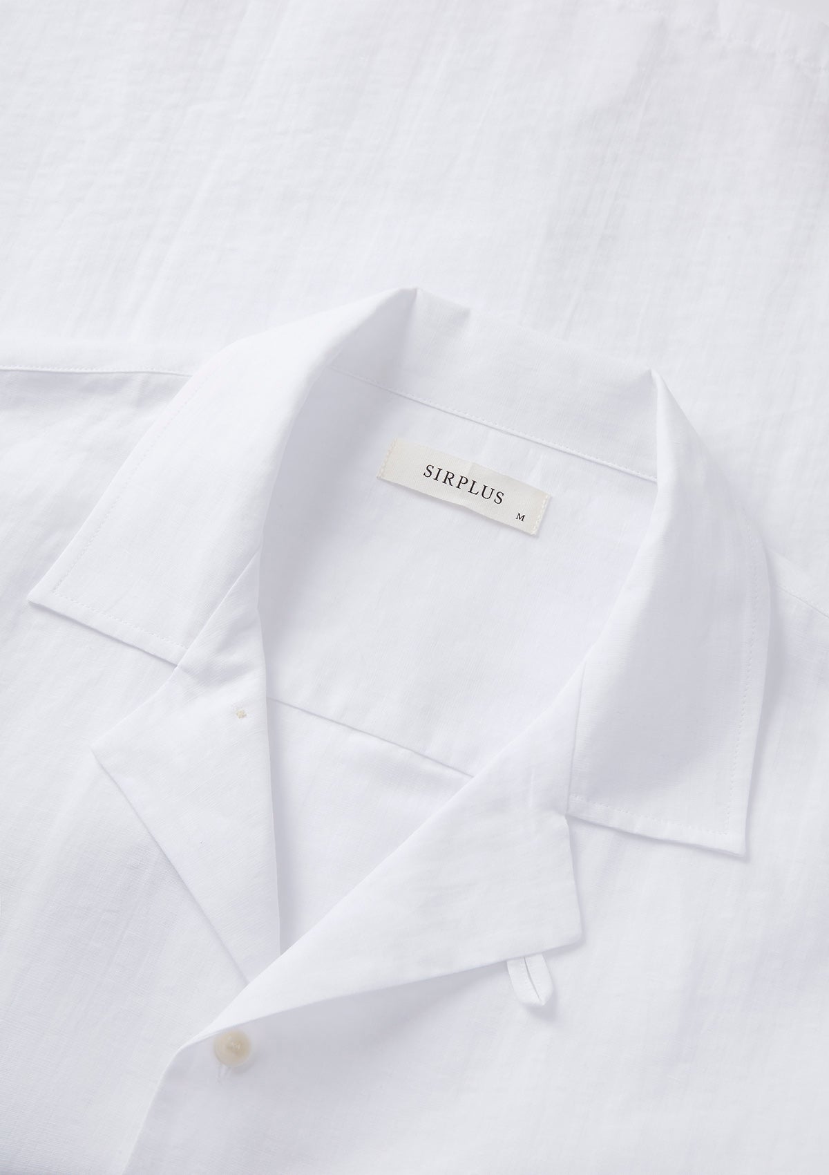 White Self Stripe Cuban Shirt, Cuban Shirt - SIRPLUS