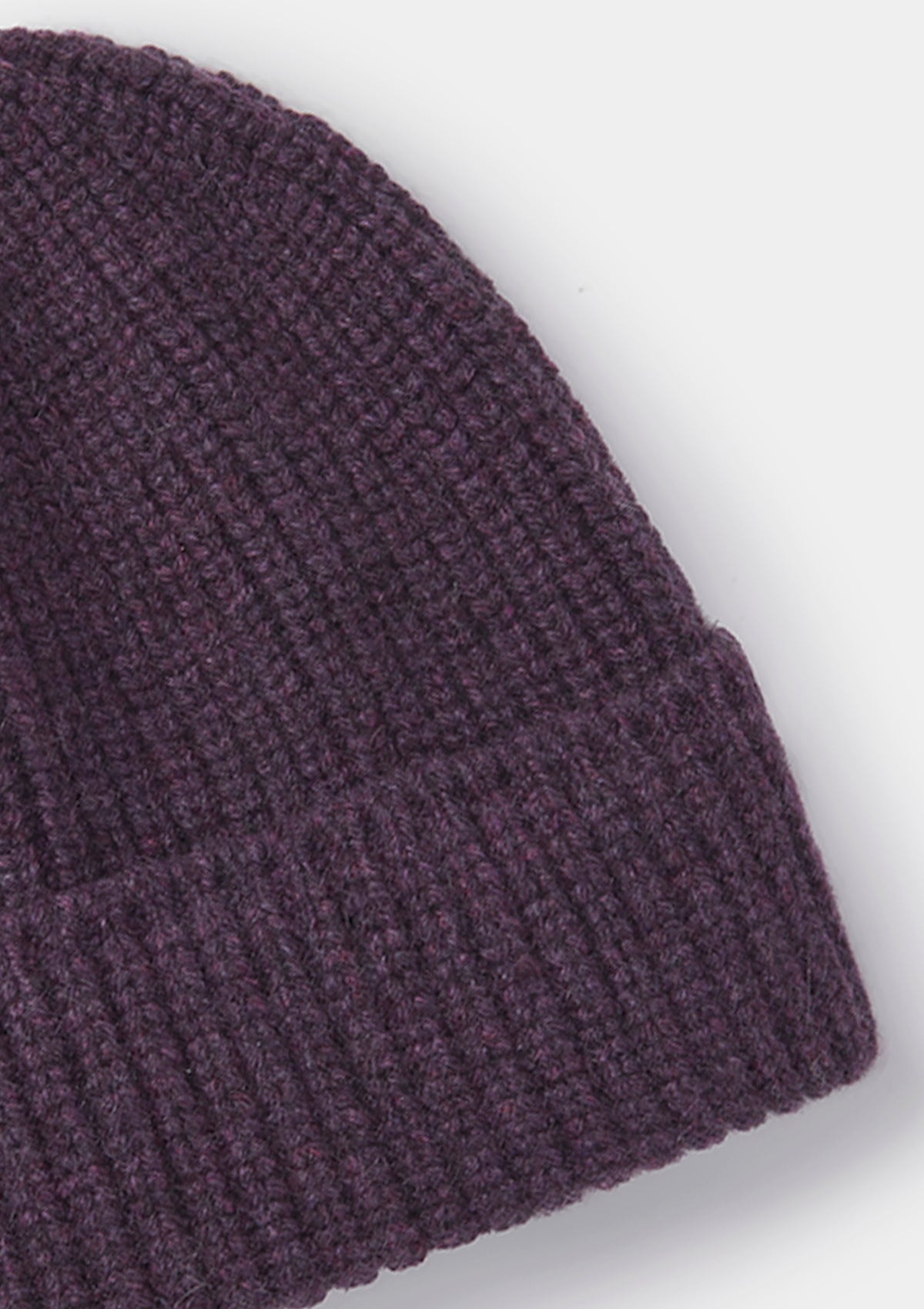 Aubergine Cashmere Beanie, Hat - SIRPLUS