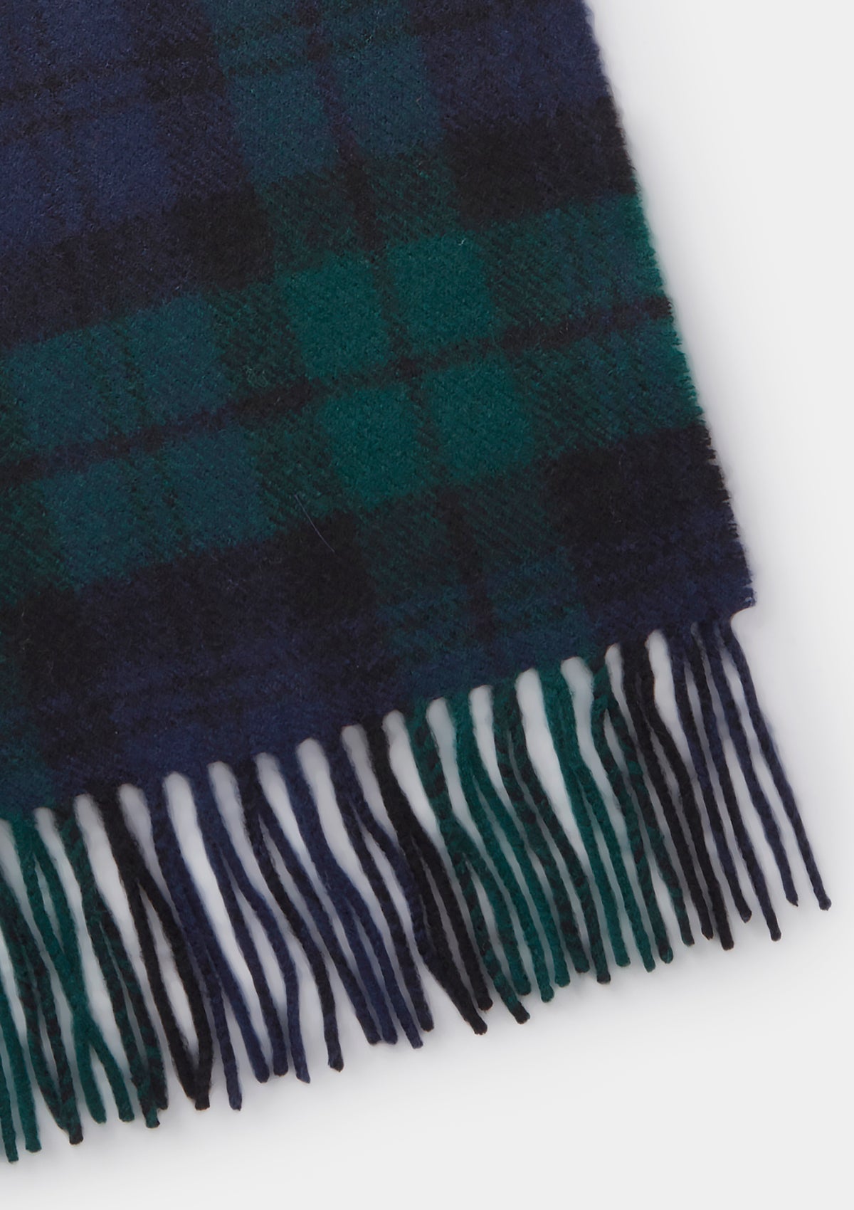 Black Watch Tartan Lambswool Scarf