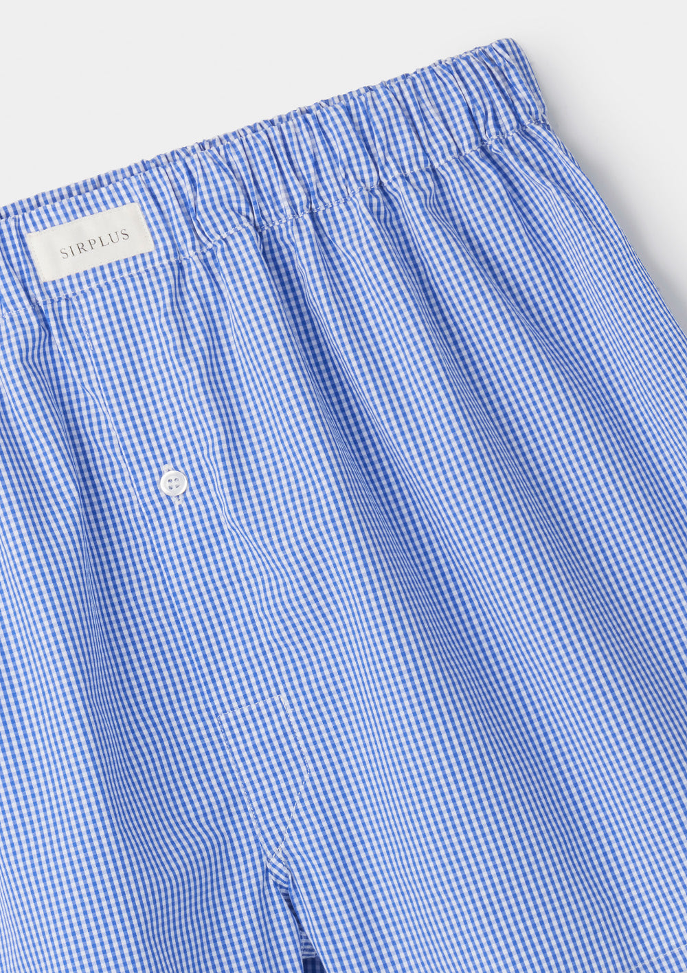 Blue Microcheck Boxer Shorts