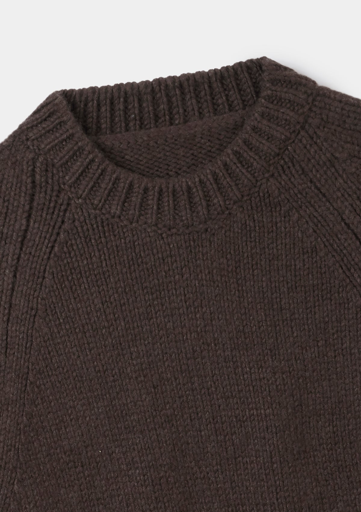 Cocoa Chunky Cashmere Jumper, Crew Neck Jumper - SIRPLUS