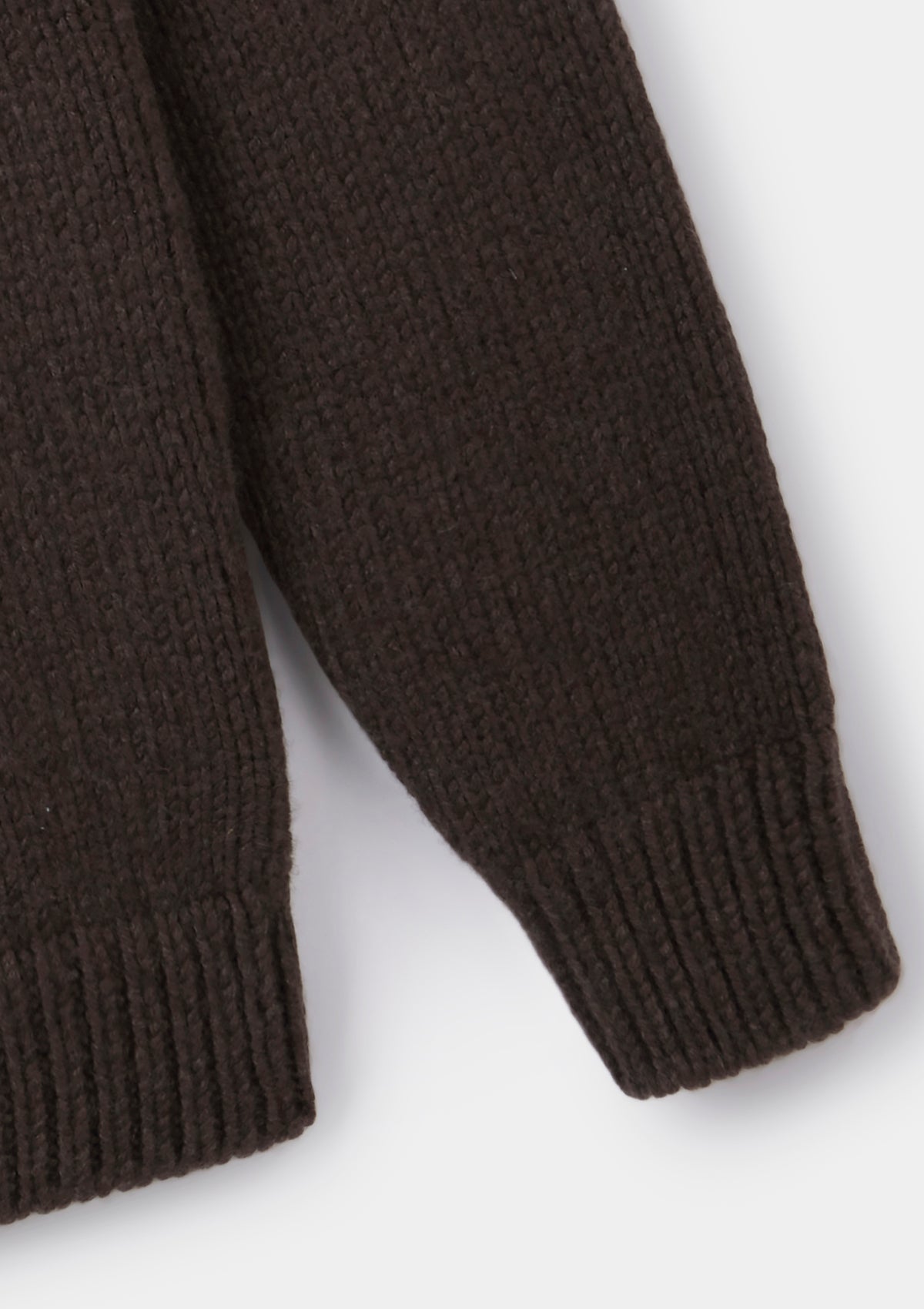 Cocoa Chunky Cashmere Jumper, Crew Neck Jumper - SIRPLUS