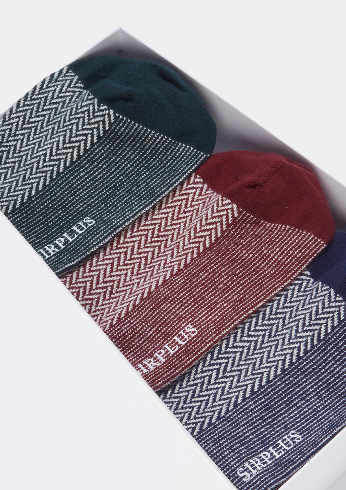 Herringbone Cotton Socks Gift Box, Gift Box - SIRPLUS