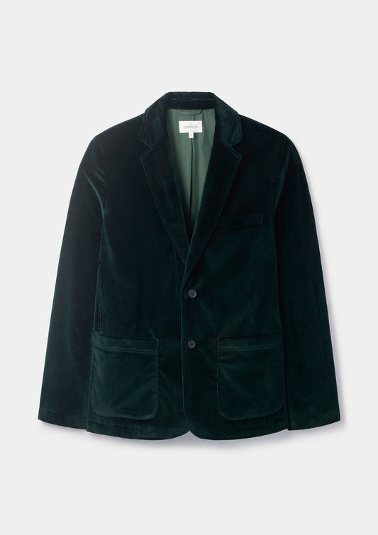 Ivy Green Velvet Blazer, Blazer - SIRPLUS