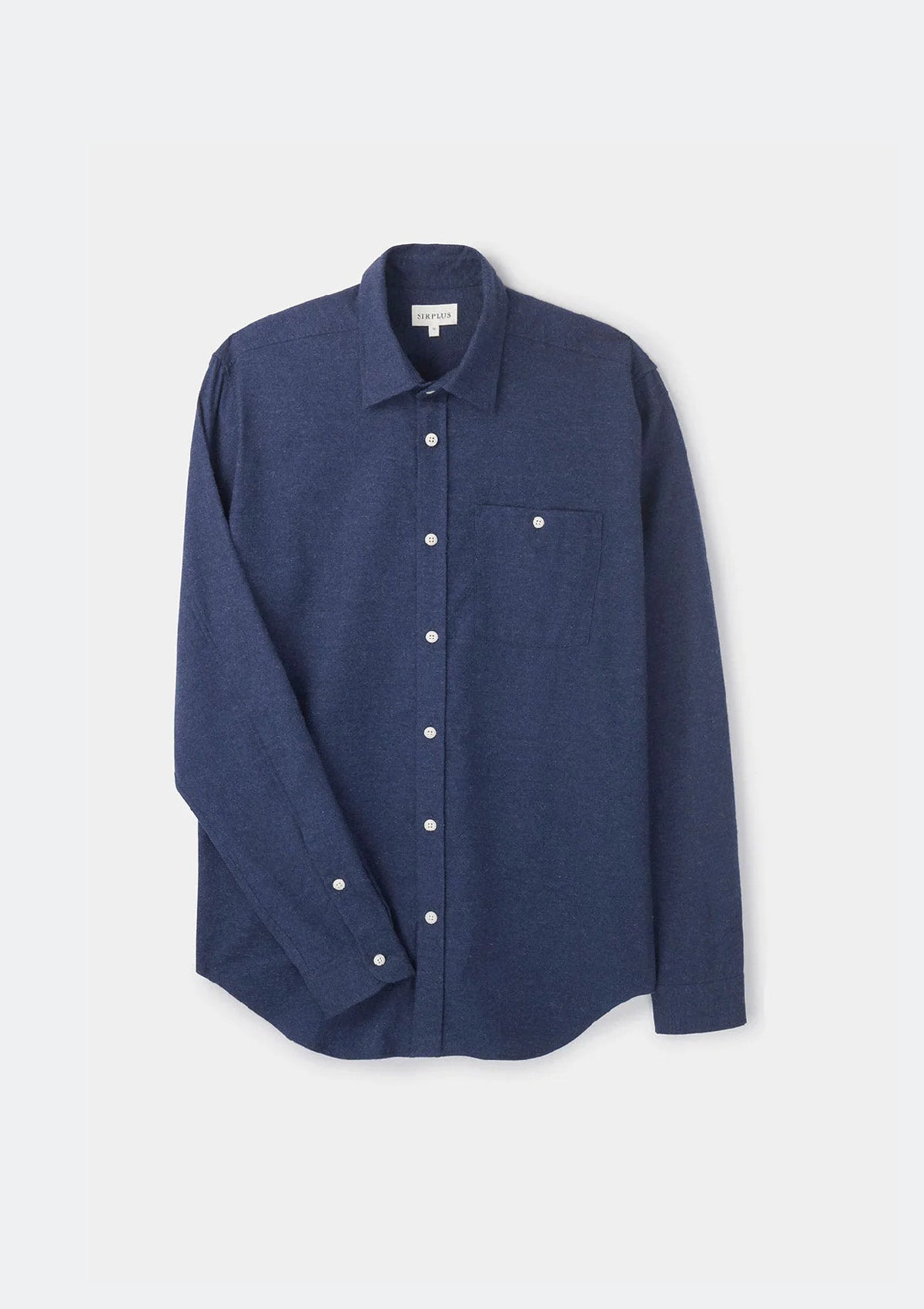 Navy Cotton Cashmere Shirt by SIRPLUS