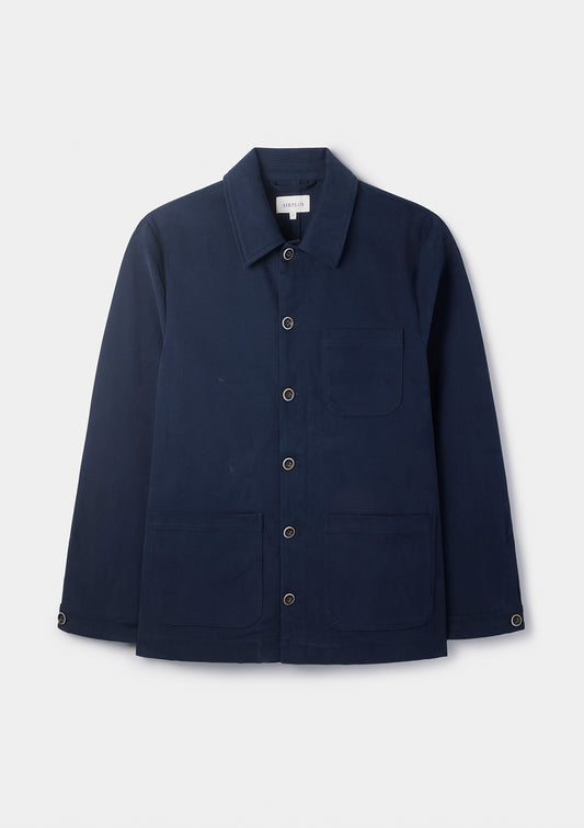Navy Cotton Chore Jacket, Chore Jacket - SIRPLUS