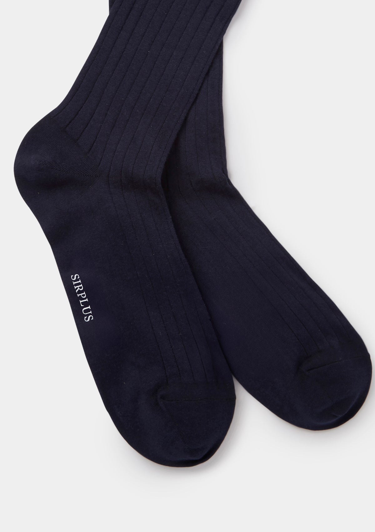 Navy Cotton Dress Socks, Socks - SIRPLUS