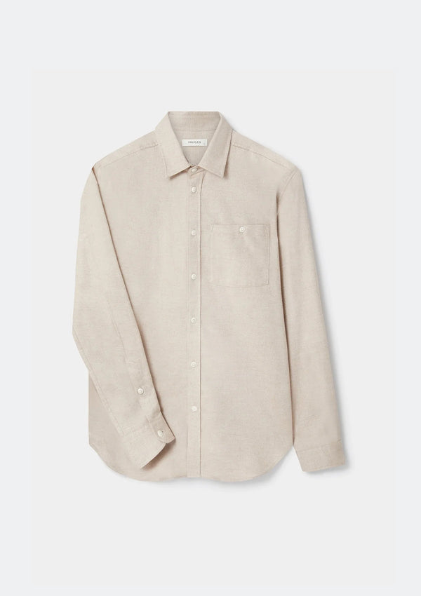 Sand Cotton Cashmere Shirt  by SIRPLUS