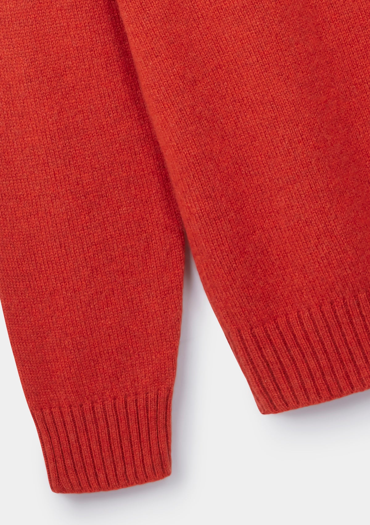 Tomato Red Cashmere Crew Neck Jumper, Crew Neck Jumper - SIRPLUS