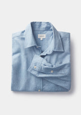 Blue Cotton Cashmere Shirt