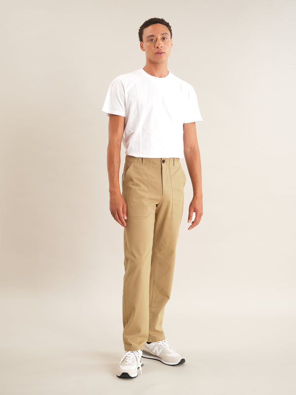 Sand Cotton Utility Trouser