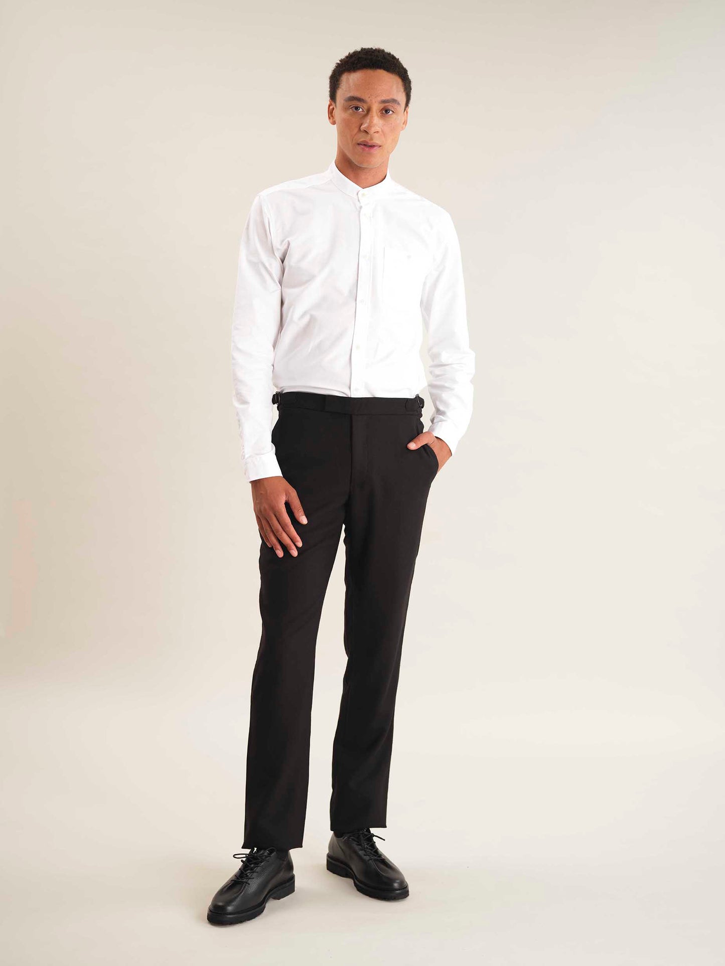 Black Wool Formal Trousers